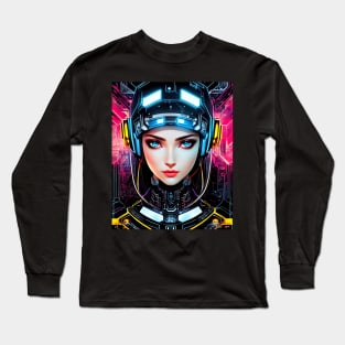 Cyberpunk Girl Long Sleeve T-Shirt